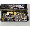 Image 2 : Lot Of Hand Tools In Metal Toolbox