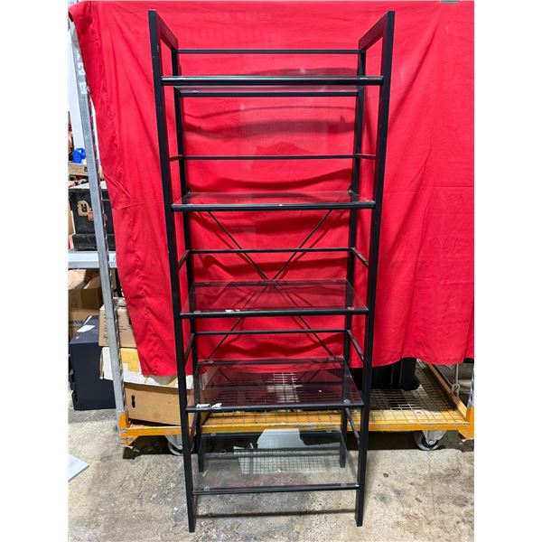Metal & Glass Shelving Unit