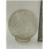 Image 2 : Set Of Glass Globe Light Shades (Swirl Pattern)