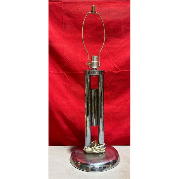 VTG Chrome Column Table Lamp