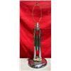 Image 1 : VTG Chrome Column Table Lamp