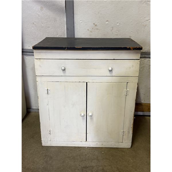 VTG Painted Wood Cabinet