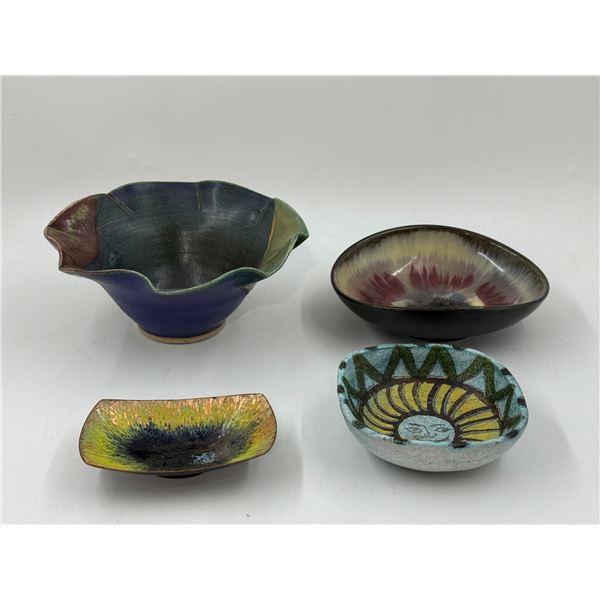 VTG Studio Pottery Decorative Bowl Lot (4pcs)