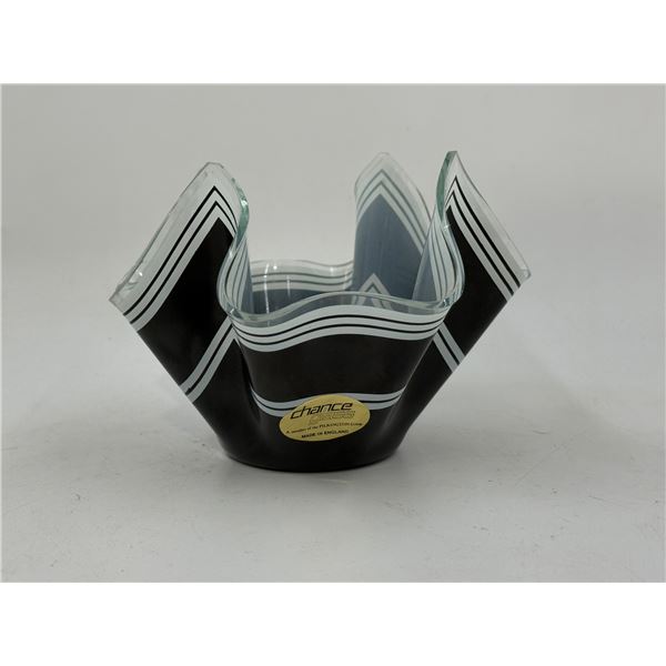 VTG Chance Glass Handkerchief Vase