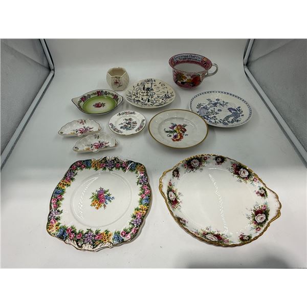 VTG Floral China & Porcelain Dishware Lot
