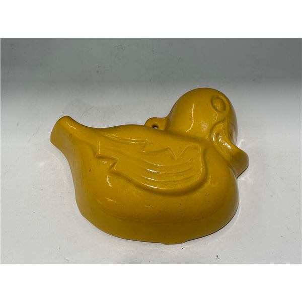 VTG Yellow Ceramic Duck Planter