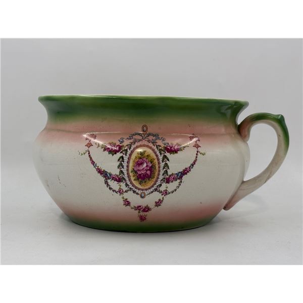 VTG Floral Chamber Pot / Large Ceramic Pot