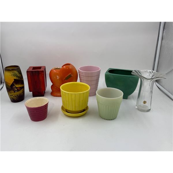 VTG Assorted Decorative Vases & Planters Lot