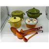 Image 1 : VTG Enamel Cookware & Utensils Lot