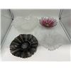 Image 1 : VTG Decorative Art Glass Flower Bowls (4pcs)