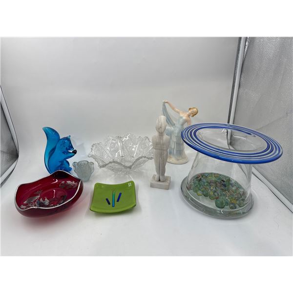 VTG Art Glass & Decorative Figurine Lot