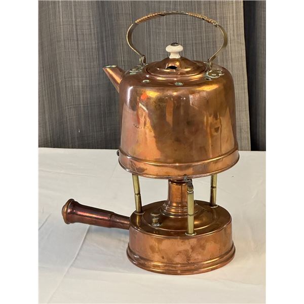 Collectible Vintage Brass Stove Brass Teapot
