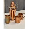 Image 1 : Copper Drink Shaker with Cups