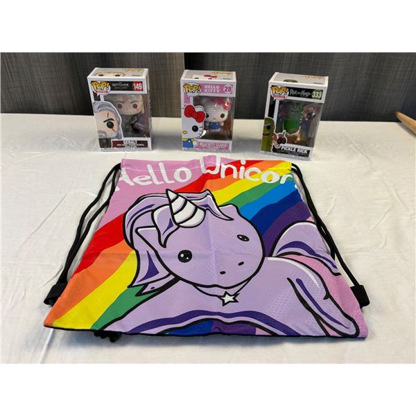 Pop Collectibles and Unicorn Bag