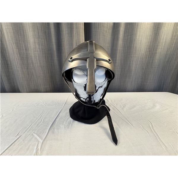 Ski Mask and metal helmet