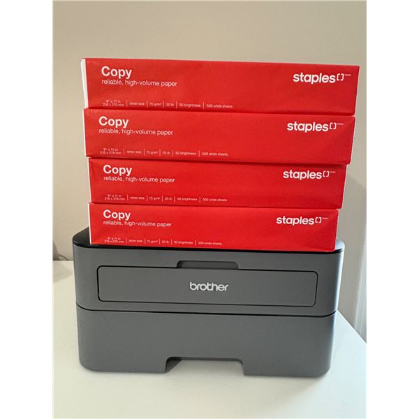 Brother Printer with paper