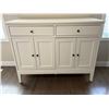 Image 1 : White 2 drawer 2 cabinet dresser
