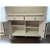 Image 2 : White 2 drawer 2 cabinet dresser
