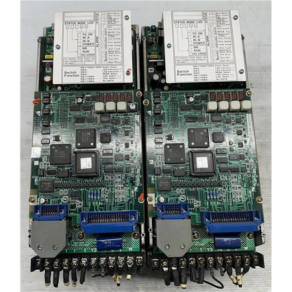 (2) Yaskawa #CACR-SR10BE12G-E Servopack Drives