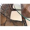 Image 14 : Oval Dining Table w/ Glass Top (78" x 48") & 8 Metal Chairs 15" x 38"H