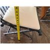 Image 22 : Oval Dining Table w/ Glass Top (78" x 48") & 8 Metal Chairs 15" x 38"H