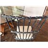 Image 7 : Oval Dining Table w/ Glass Top (78" x 48") & 8 Metal Chairs 15" x 38"H
