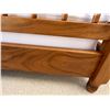 Image 14 : Wooden 4-Poster Colonial Bed w/ Carved Posts & Mattress 78" x 87"