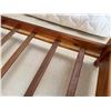 Image 26 : Wooden 4-Poster Colonial Bed w/ Carved Posts & Mattress 78" x 87"