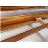 Image 29 : Wooden 4-Poster Colonial Bed w/ Carved Posts & Mattress 78" x 87"