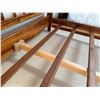 Image 35 : Wooden 4-Poster Colonial Bed w/ Carved Posts & Mattress 78" x 87"