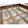 Image 37 : Wooden 4-Poster Colonial Bed w/ Carved Posts & Mattress 78" x 87"