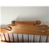 Image 4 : Wooden 4-Poster Colonial Bed w/ Carved Posts & Mattress 78" x 87"