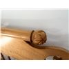 Image 6 : Wooden 4-Poster Colonial Bed w/ Carved Posts & Mattress 78" x 87"