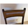 Image 17 : Wooden Secretary Desk w/ Drawers 21" x 17" x 37"H & Chair w/ Leather Seat