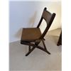 Image 19 : Wooden Secretary Desk w/ Drawers 21" x 17" x 37"H & Chair w/ Leather Seat