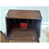 Image 7 : Wooden Secretary Desk w/ Drawers 21" x 17" x 37"H & Chair w/ Leather Seat