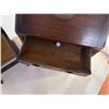 Image 9 : Wooden Secretary Desk w/ Drawers 21" x 17" x 37"H & Chair w/ Leather Seat