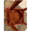 Image 10 : Qty 2 Wooden Stools w/ Footrests 12" x 12" x 23"H