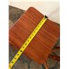 Image 14 : Qty 2 Wooden Stools w/ Footrests 12" x 12" x 23"H