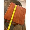 Image 15 : Qty 2 Wooden Stools w/ Footrests 12" x 12" x 23"H