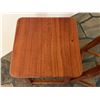 Image 2 : Qty 2 Wooden Stools w/ Footrests 12" x 12" x 23"H
