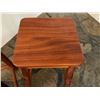 Image 7 : Qty 2 Wooden Stools w/ Footrests 12" x 12" x 23"H