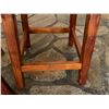 Image 9 : Qty 2 Wooden Stools w/ Footrests 12" x 12" x 23"H