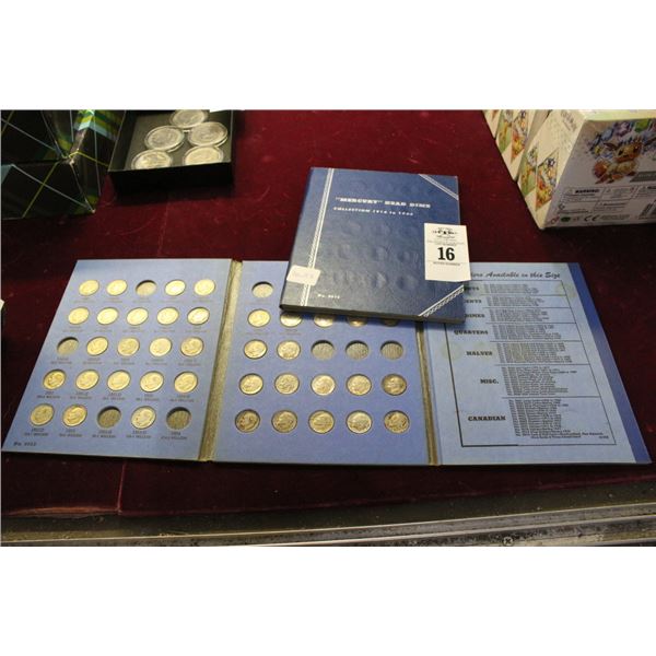 Mercury Head/Roosevelt Dime Books -2 - Mostly Full