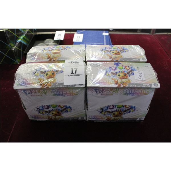 4-Pokemon Evolutions Elite Trainer Box 36 Pc. Set - 4 X $