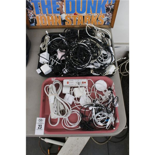 Ear Buds, Adapters, Ext. Cord, Asst. Adapters - 2 Trays