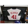 Image 1 : Seaver # 41 Autographed Framed Jersey