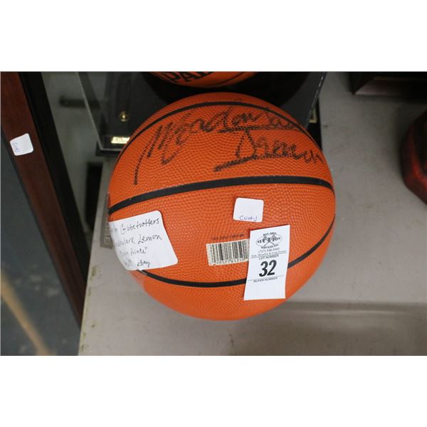 Harlem Globetrotter Clown Prince Autographed Basketball