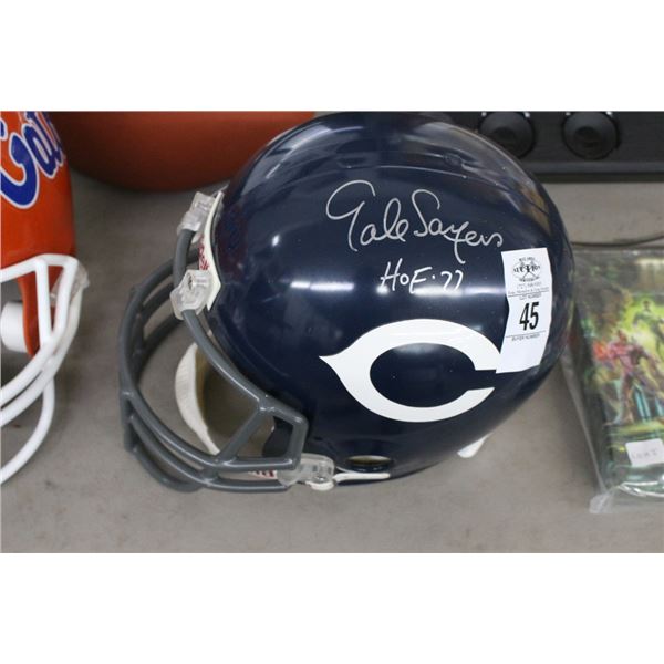 Gail Sawyers Autographed Football Helmet