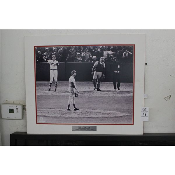 Carlton Fist Game Winning Home Run 1975 World Series Photo
